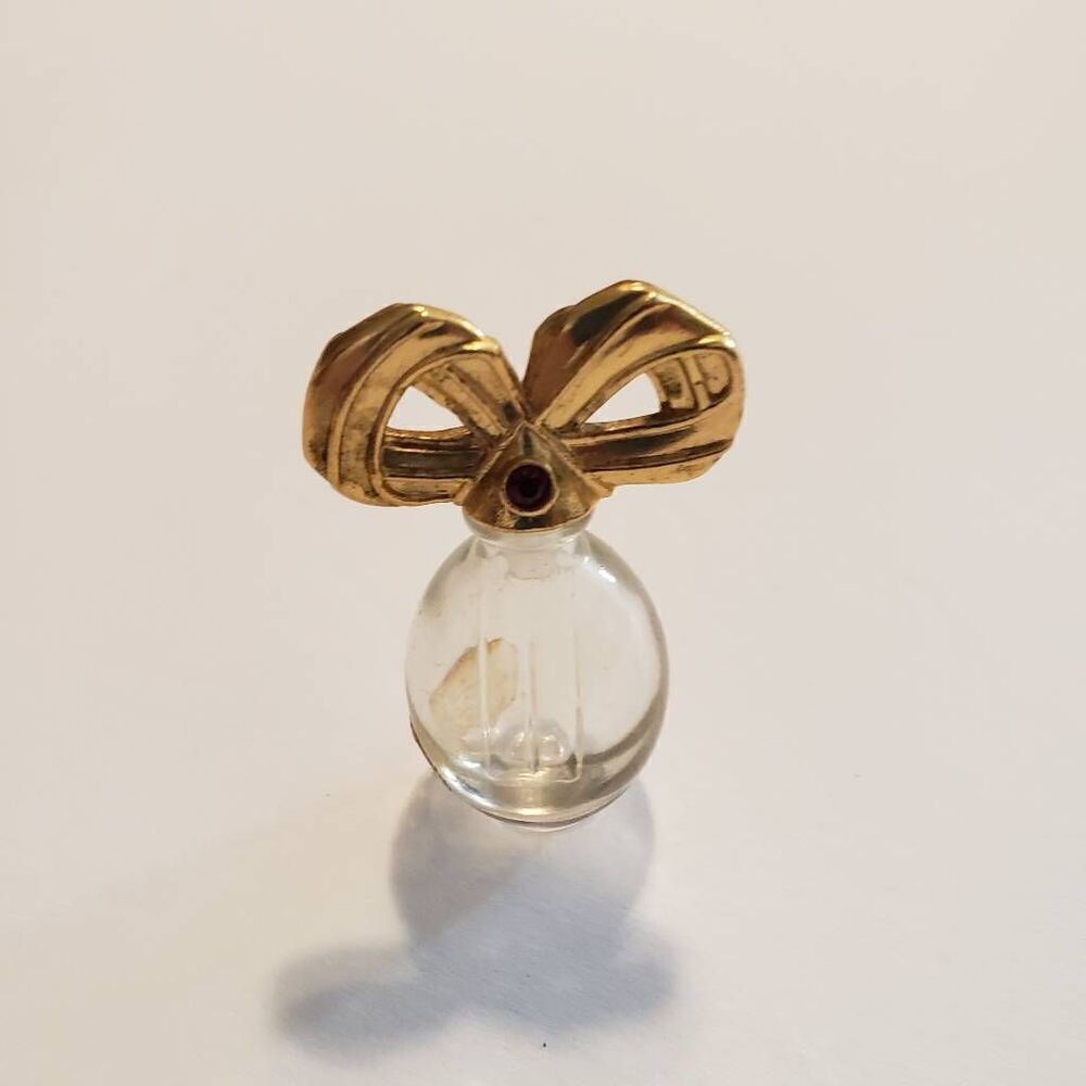 Vintage Miniature Elizabeth Taylor Rubies Empty Perfume Bottle